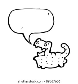 caricatura de un gato risible