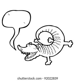 laughing crocodile cartoon