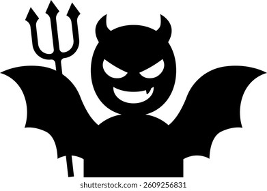 Laughing Devil Isolated Vector Illustration