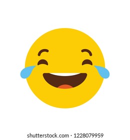 Laughing Emoji icon design vector