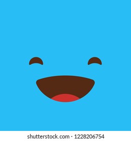 Laughing Emoji icon design vector