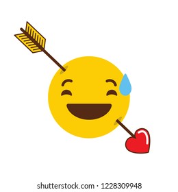 Laughing Emoji icon design vector