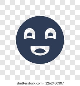 Laughing emoji icon. Trendy Laughing emoji logo concept on transparent background from Emoji collection