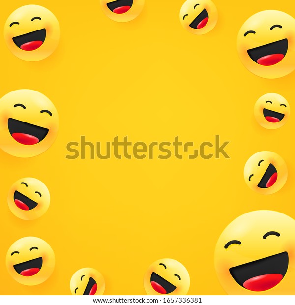 Laughing Emoji Social Media Message Vector Stock Vector Royalty Free 1657336381