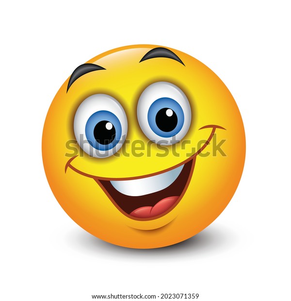 Laughing Emoticon Emoji Vector Illustration Stock Vector (Royalty Free ...