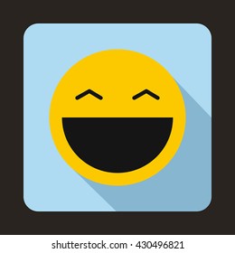 Laughing emoticon icon
