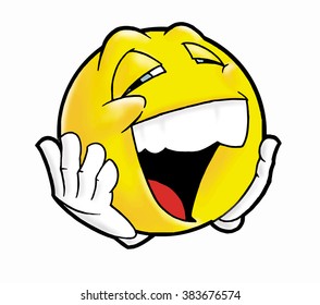 Laughing emoticon smiley