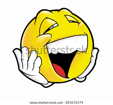 Laughing emoticon smiley