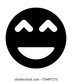 Laughing Emoticon Vector Icon