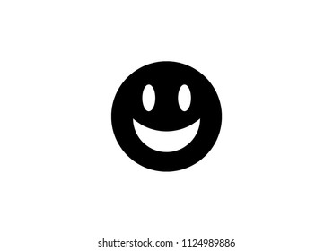 Laughing emoticon yellow smiling vector expression
