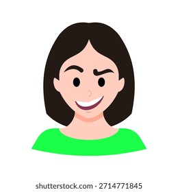 Cara de la risa Carácter Ilustración vectorial
