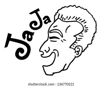 Laughing face man