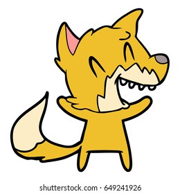laughing fox cartoon
