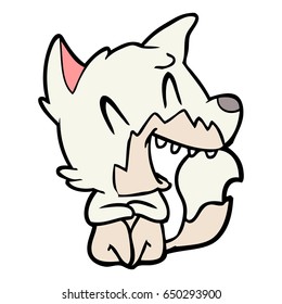 laughing fox cartoon