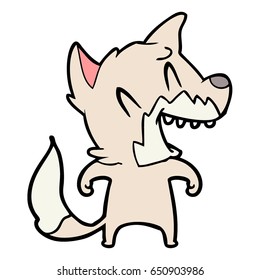 laughing fox cartoon