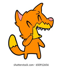 laughing fox cartoon