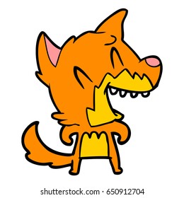 laughing fox cartoon