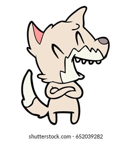 laughing fox cartoon