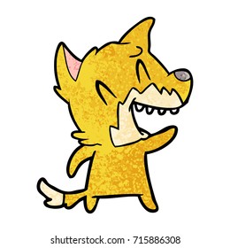 Lachen-Fuchs-Cartoon