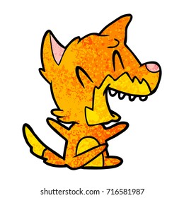 laughing fox cartoon