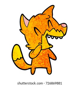 laughing fox cartoon