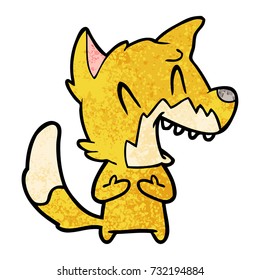 laughing fox cartoon