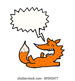 laughing fox cartoon