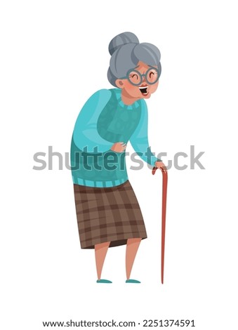 Laughing funny joke people composition with cartoon style doodle character of laughing person on blank background vector illustration