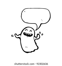 lachende Geisterkartoon