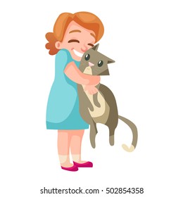 14,313 Girl Hugging Cat Images, Stock Photos & Vectors | Shutterstock