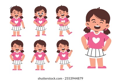 Laughing Girl Kids because Heard Funny Words