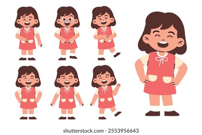 Laughing Girl Kids because Heard Funny Words	
