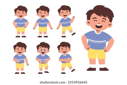 Laughing Girl Kids because Heard Funny Words	
