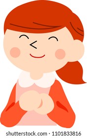 Laughing girl with ponytail 3