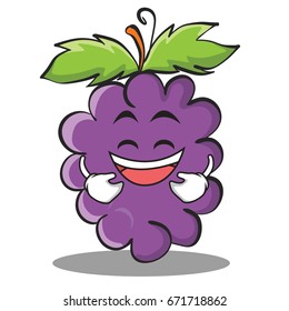 Laughing grape character cartoon collection