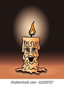 Laughing Halloween candle