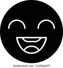 Laughing Icon. Simple Illustration Of Self Care Sign And Symbol. Modern vector illustration.