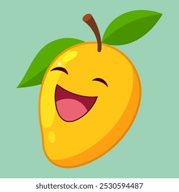Laughing Mango: Fun and Whimsical Fruit Character Illustration