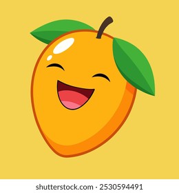 Laughing Mango: Fun and Whimsical Fruit Character Illustration