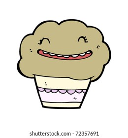 lachende Muffin-Cartoon