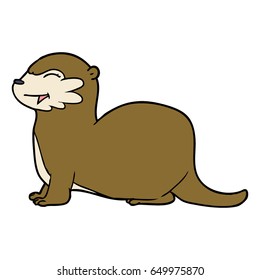 laughing otter cartoon