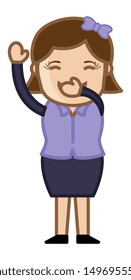 Laughing Out Loud - Business Cartoon Character Vector