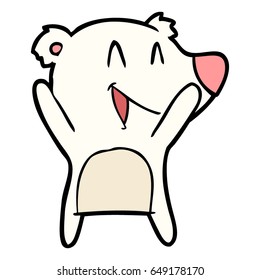laughing polar bear cartoon