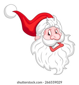 Laughing Santa Character Face