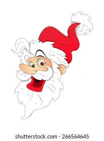 Laughing Santa Face