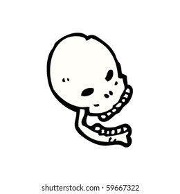 laughing skull cartoon