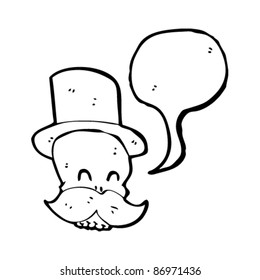 laughing skull cartoon