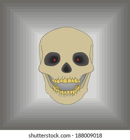 Laughing skull vector