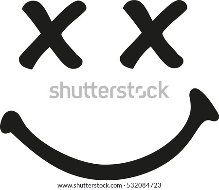 Laughing smiley with crossed eyes