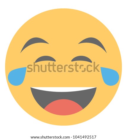 
Laughing smiley, laughing with tears
